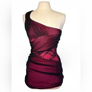 Y2K one shoulder dress